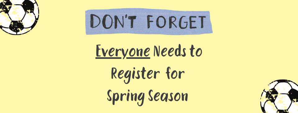Don't forget! You Need to Register for Spring!