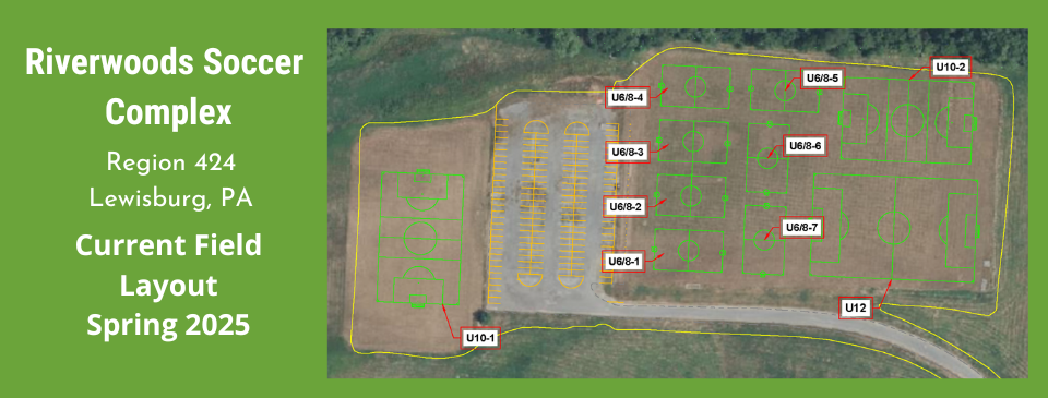 Riverwoods Soccer Complex Field Map