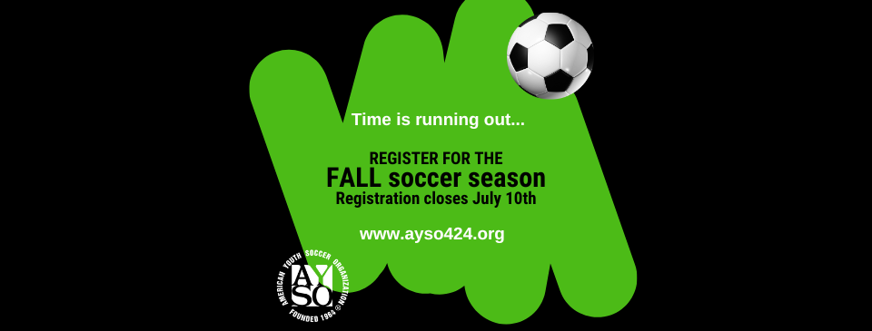 Fall Registration Open Until July 10